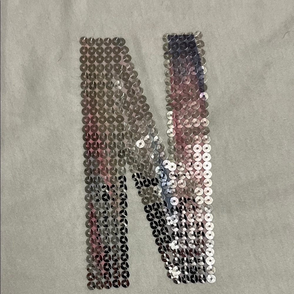 Victoria’s Secret  PINK Vintage Bling Tee Size Lg Irredescent Letters NWOT - Picture 12 of 14